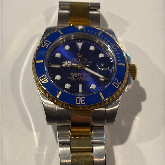 Rolex Blue and Gold Dive Watch - Picture 10 of 12